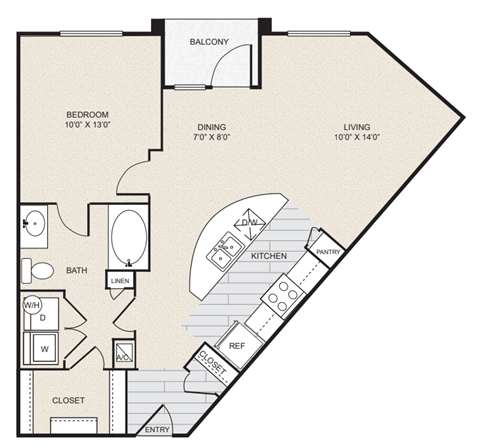 a floor plan of a two story house with a bedroom and a living room